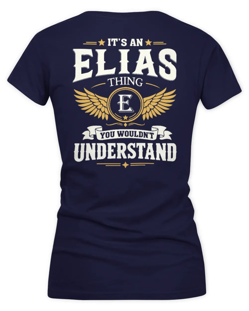 ELIAS KT06-M008 It’s a [NAME] Thing – You Wouldn’t Understand | Personalized Vintage T-Shirt - Women's V-Neck T-Shirt - Navy