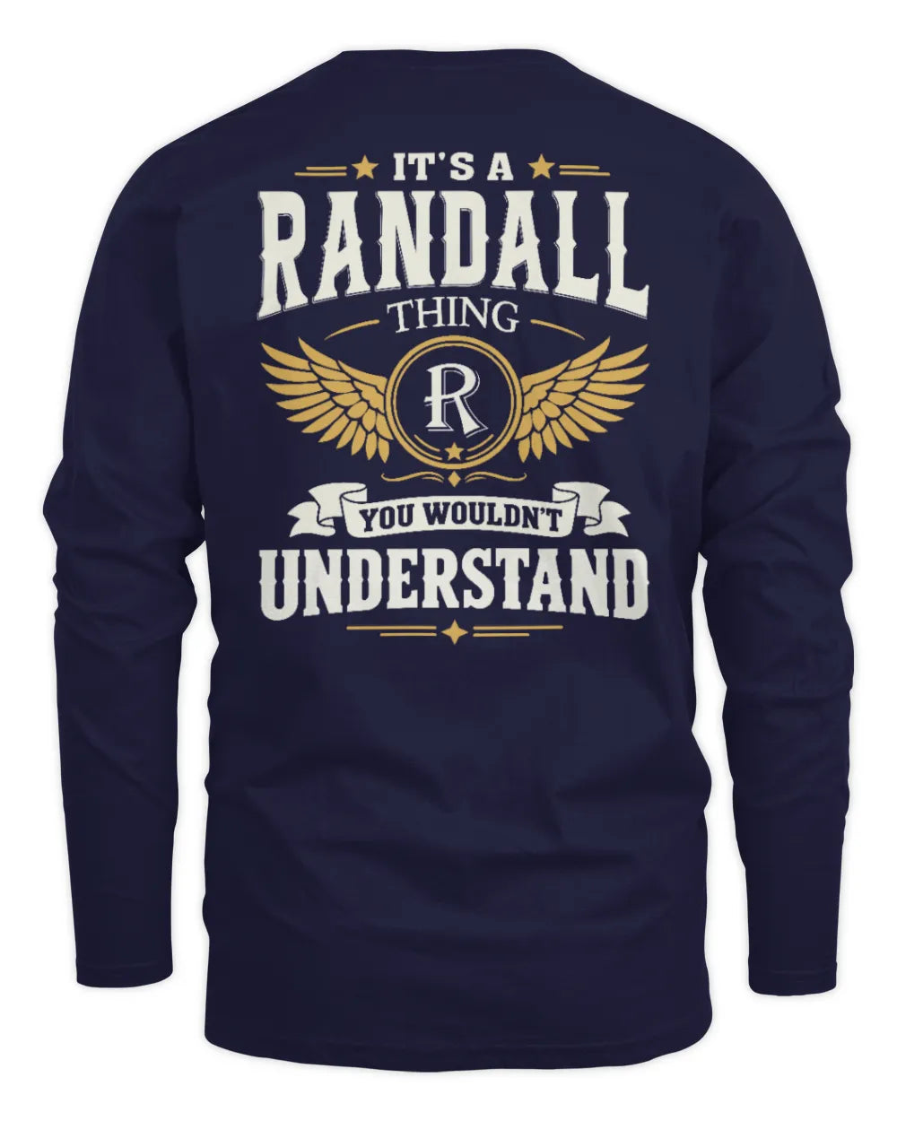 RANDALL KT06-M008 It’s a [NAME] Thing – You Wouldn’t Understand | Personalized Vintage T-Shirt - Men's Long Sleeved T-Shirt - Navy