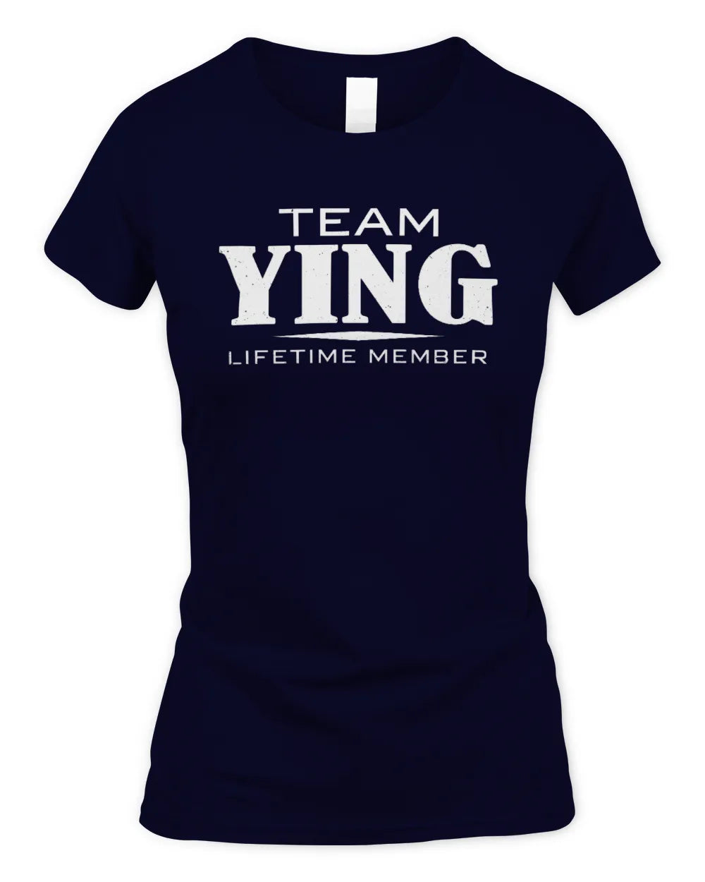 YING BL62-K4-128 - Personalized “Team NAME Lifetime Member” - Women's Standard T-Shirt - Navy