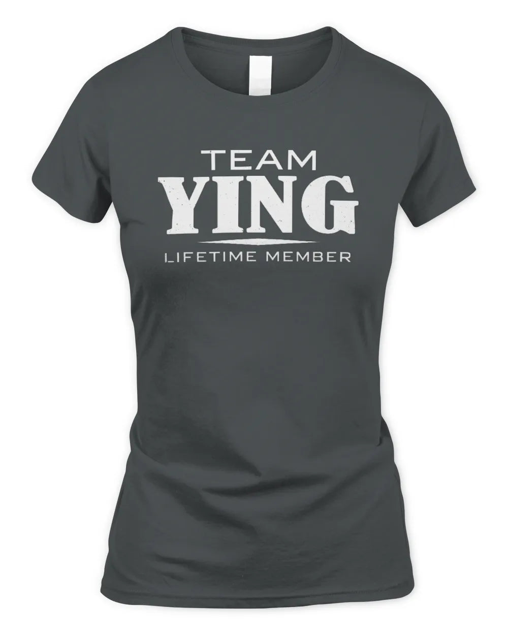 YING BL62-K4-128 - Personalized “Team NAME Lifetime Member” - Women's Standard T-Shirt - Charcoal
