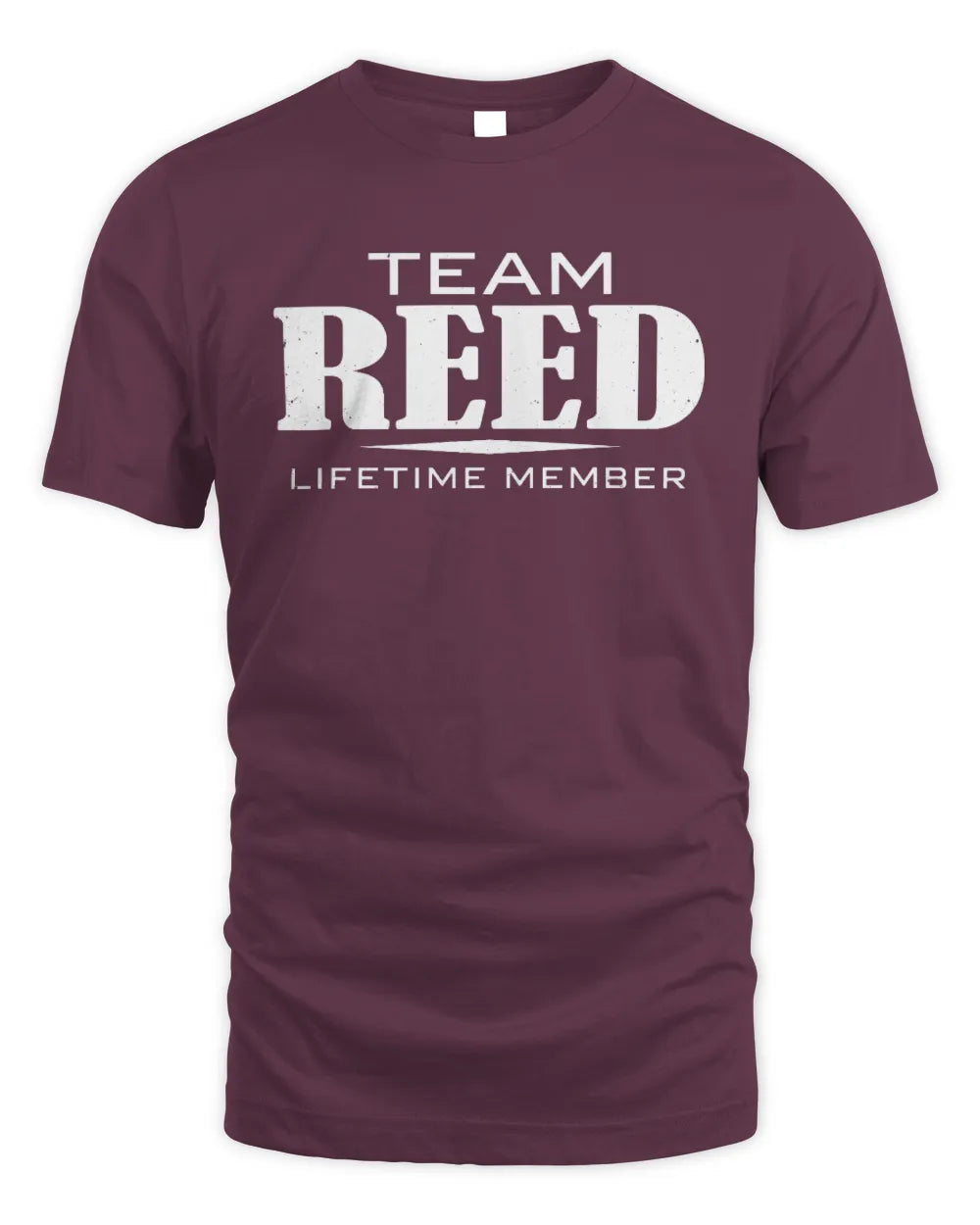 REED BL62-K4-128 - Personalized “Team NAME Lifetime Member” - Unisex Standard T-Shirt - Maroon