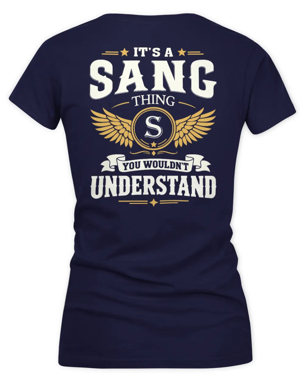 SANG KT06-M008 It’s a [NAME] Thing – You Wouldn’t Understand | Personalized Vintage T-Shirt - Women's V-Neck T-Shirt - Navy