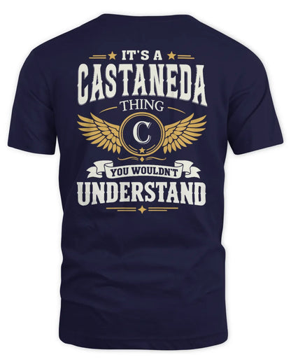 CASTANEDA KT06-M008 It’s a [NAME] Thing – You Wouldn’t Understand | Personalized Vintage T-Shirt - Unisex Standard T-Shirt - Navy
