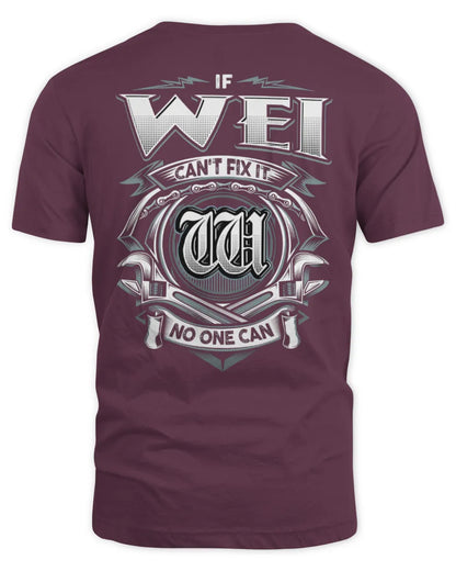 WEI AP81-K4-626 - Personalized Ahmed Quote Apparel “If Ahmed Can't Fix It, No One Can” - Unisex Standard T-Shirt - Maroon