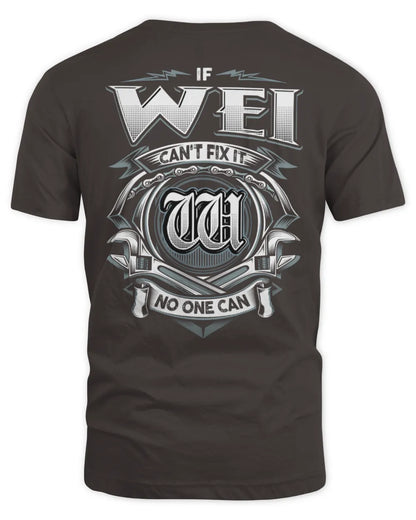 WEI AP81-K4-626 - Personalized Ahmed Quote Apparel “If Ahmed Can't Fix It, No One Can” - Unisex Standard T-Shirt - Dark Chocolate