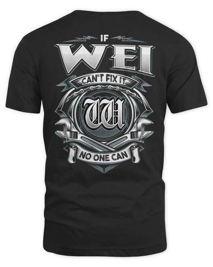 WEI AP81-K4-626 - Personalized Ahmed Quote Apparel “If Ahmed Can't Fix It, No One Can” - Unisex Standard T-Shirt - Black