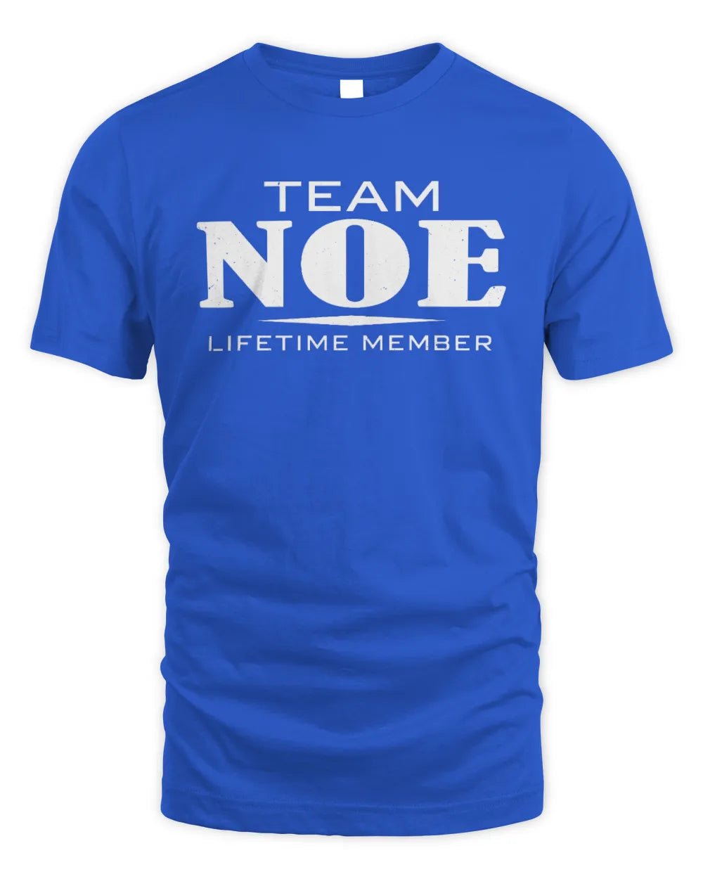 NOE BL62-K4-128 - Personalized “Team NAME Lifetime Member” - Unisex Standard T-Shirt - Royal