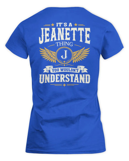 JEANETTE KT06-M008 It’s a [NAME] Thing – You Wouldn’t Understand | Personalized Vintage T-Shirt - Women's Standard T-Shirt - Royal