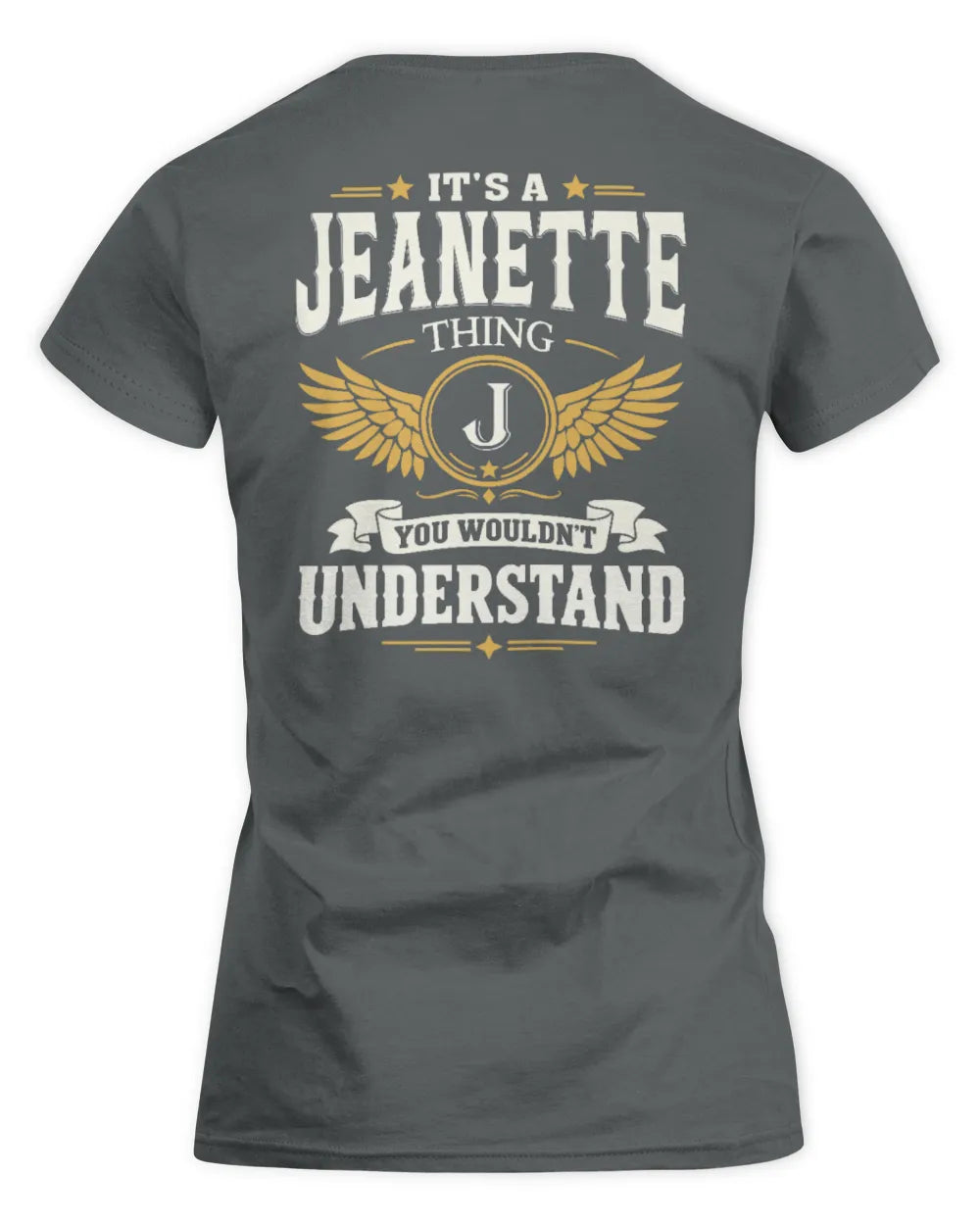 JEANETTE KT06-M008 It’s a [NAME] Thing – You Wouldn’t Understand | Personalized Vintage T-Shirt - Women's Standard T-Shirt - Charcoal