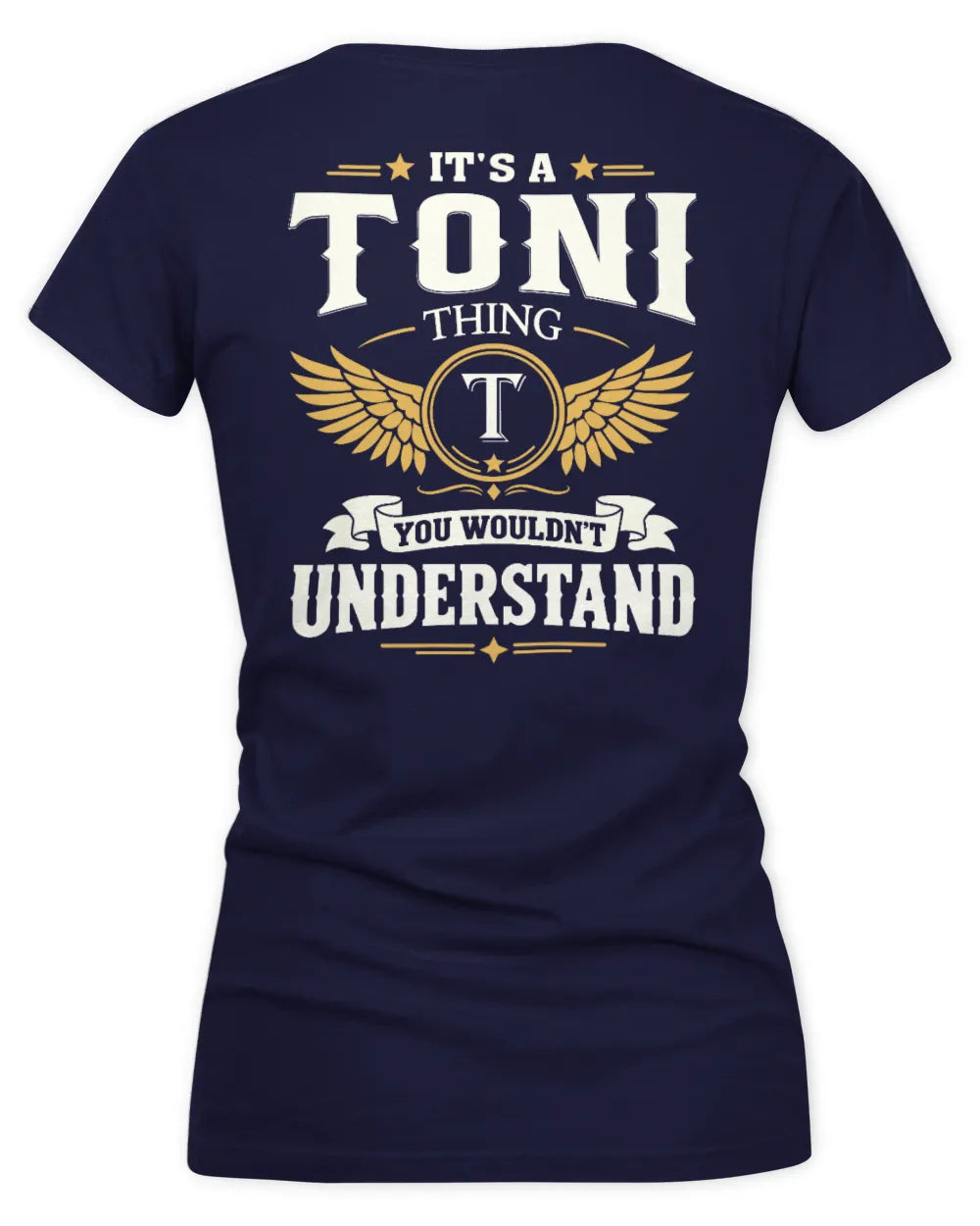 TONI KT06-M008 It’s a [NAME] Thing – You Wouldn’t Understand | Personalized Vintage T-Shirt - Women's V-Neck T-Shirt - Navy