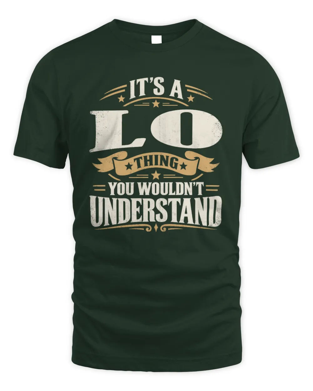 LO P08 TH51 - Personalized “It’s a/an [NAME] Thing – You Wouldn’t Understand” Shirt - Unisex Standard T-Shirt - Forest Green