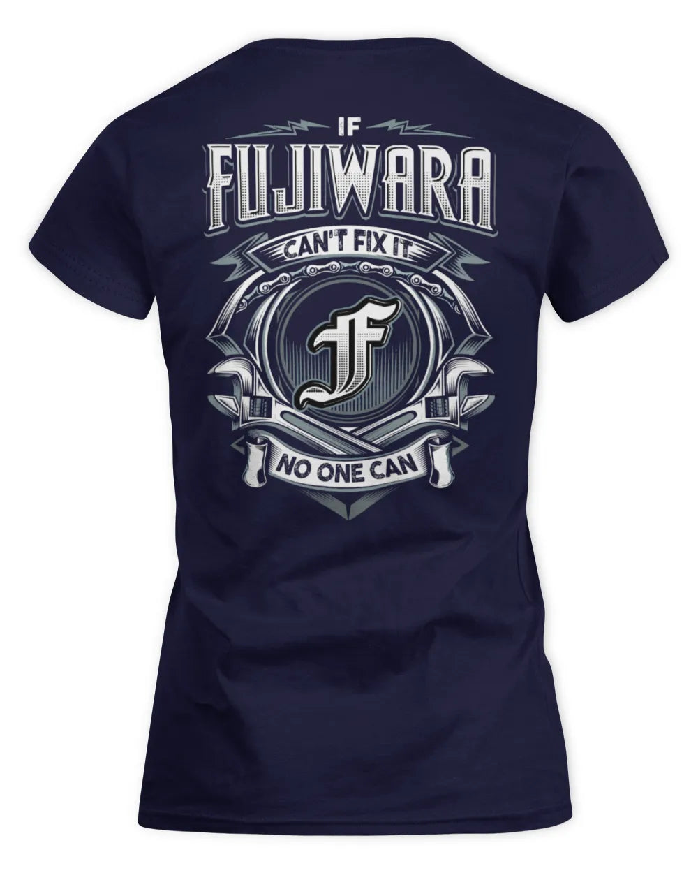 FUJIWARA AP81-K4-626 - Personalized Ahmed Quote Apparel “If Ahmed Can't Fix It, No One Can” - Women's Standard T-Shirt - Navy