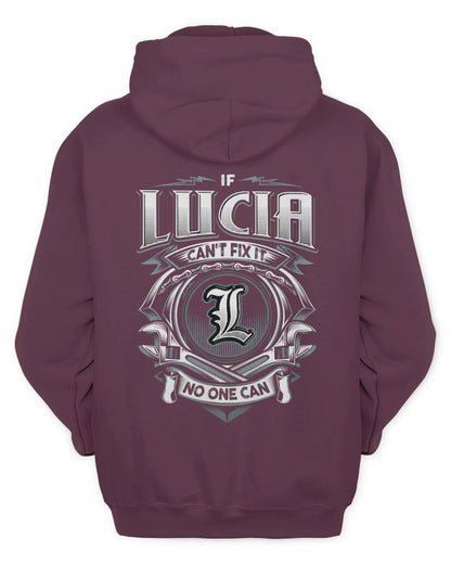 LUCIA AP81-K4-626 - Personalized Ahmed Quote Apparel “If Ahmed Can't Fix It, No One Can” - Unisex Hoodie - Maroon