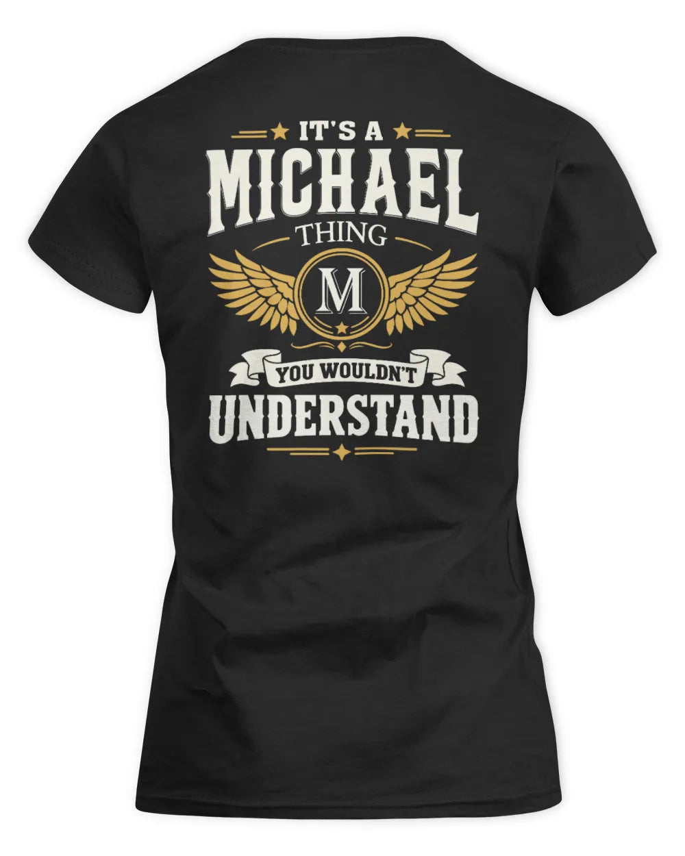 MICHAEL KT06-M008 It’s a [NAME] Thing – You Wouldn’t Understand | Personalized Vintage T-Shirt - Women's Standard T-Shirt - Black