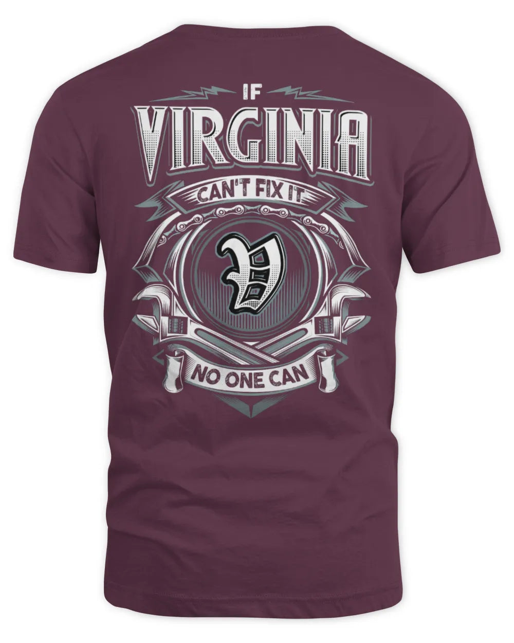 VIRGINIA AP81-K4-626 - Personalized Ahmed Quote Apparel “If Ahmed Can't Fix It, No One Can” - Unisex Standard T-Shirt - Maroon