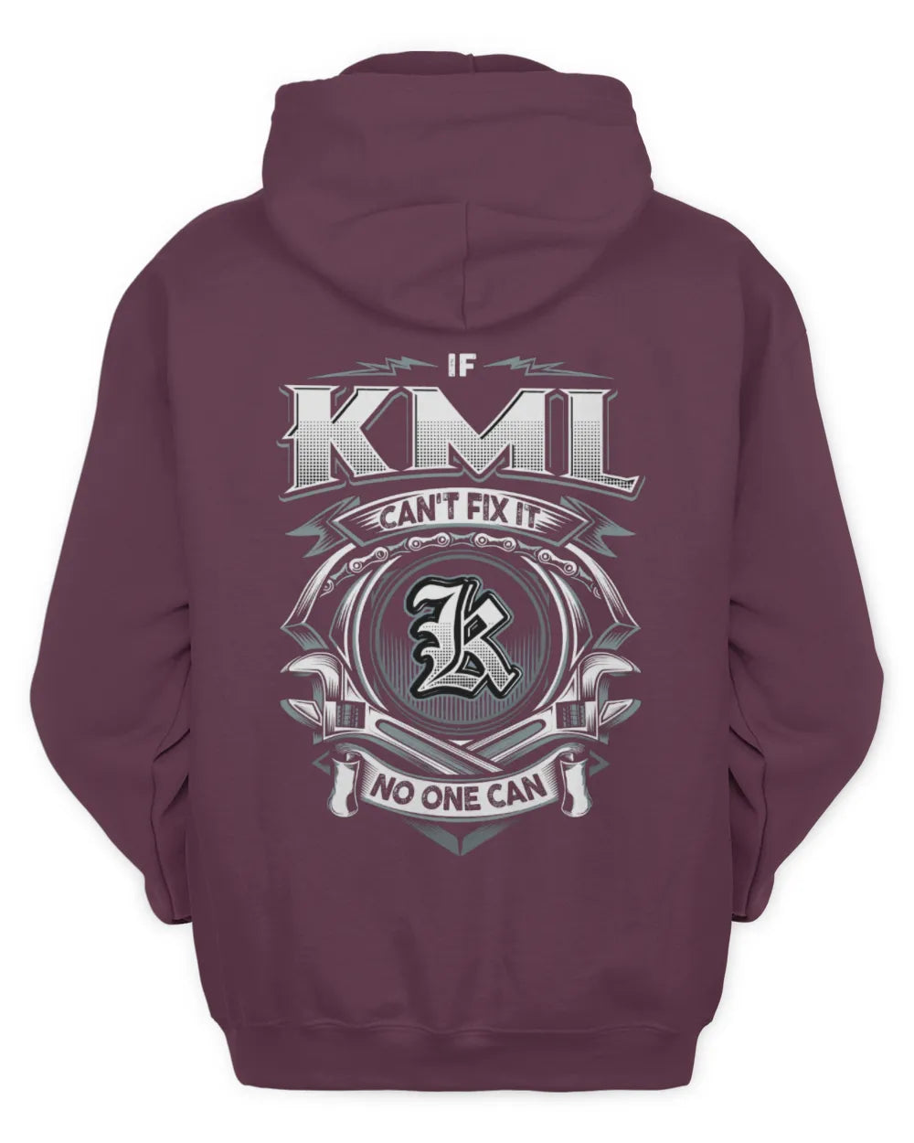 KML AP81-K4-626 - Personalized Ahmed Quote Apparel “If Ahmed Can't Fix It, No One Can” - Unisex Hoodie - Maroon