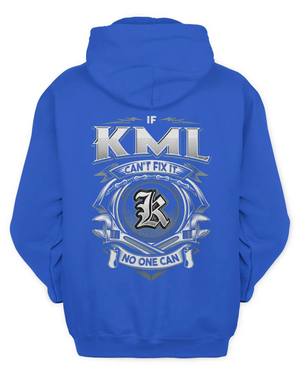 KML AP81-K4-626 - Personalized Ahmed Quote Apparel “If Ahmed Can't Fix It, No One Can” - Unisex Hoodie - Royal