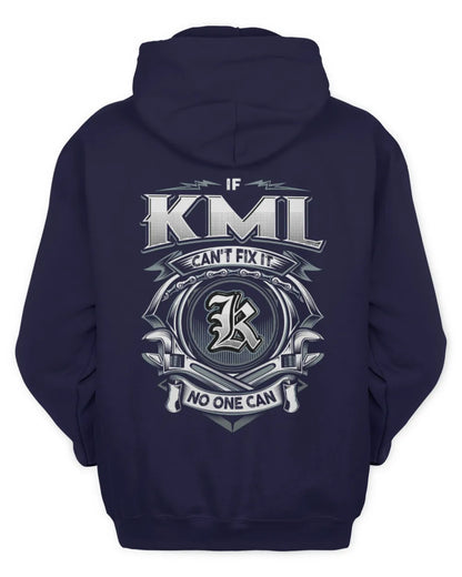 KML AP81-K4-626 - Personalized Ahmed Quote Apparel “If Ahmed Can't Fix It, No One Can” - Unisex Hoodie - Navy