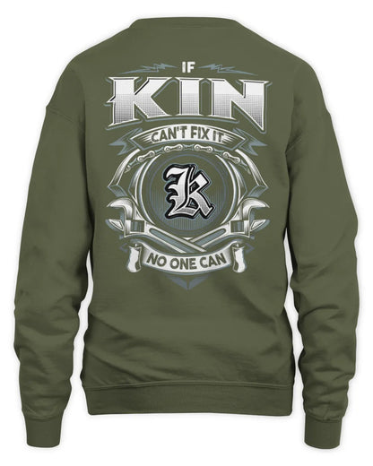 KIN AP81-K4-626 - Personalized Ahmed Quote Apparel “If Ahmed Can't Fix It, No One Can” - Unisex Sweatshirt - Military Green