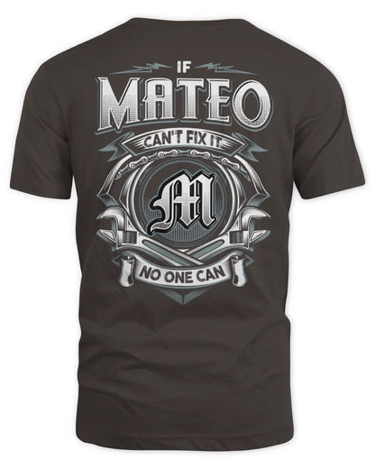 MATEO AP81-K4-626 - Personalized Ahmed Quote Apparel “If Ahmed Can't Fix It, No One Can” - Unisex Standard T-Shirt - Dark Chocolate