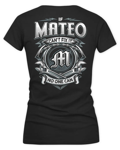 MATEO AP81-K4-626 - Personalized Ahmed Quote Apparel “If Ahmed Can't Fix It, No One Can” - Women's V-Neck T-Shirt - Black