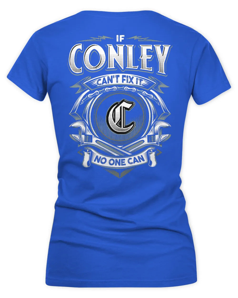 CONLEY AP81-K4-626 - Personalized Ahmed Quote Apparel “If Ahmed Can't Fix It, No One Can” - Women's V-Neck T-Shirt - Royal