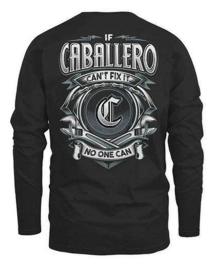 CABALLERO AP81-K4-626 - Personalized Ahmed Quote Apparel “If Ahmed Can't Fix It, No One Can” - Men's Long Sleeved T-Shirt - Black