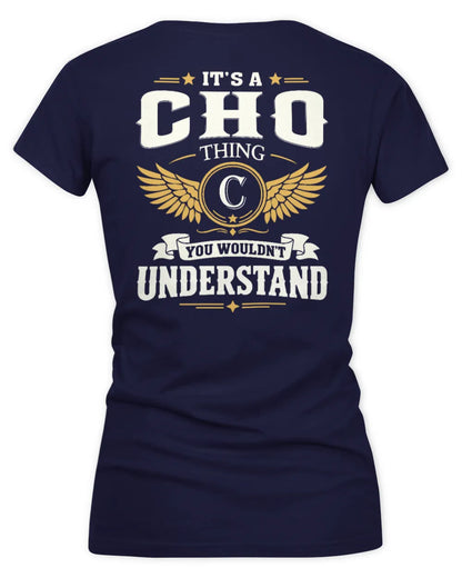 CHO KT06-M008 It’s a [NAME] Thing – You Wouldn’t Understand | Personalized Vintage T-Shirt - Women's V-Neck T-Shirt - Navy