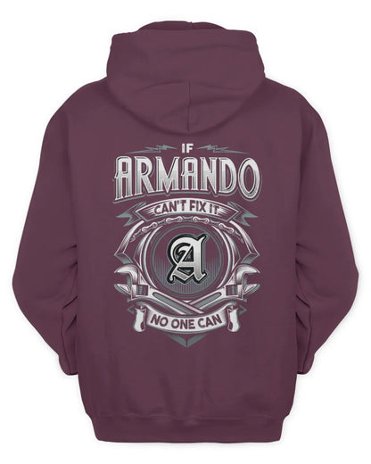 ARMANDO AP81-K4-626 - Personalized Ahmed Quote Apparel “If Ahmed Can't Fix It, No One Can” - Unisex Hoodie - Maroon