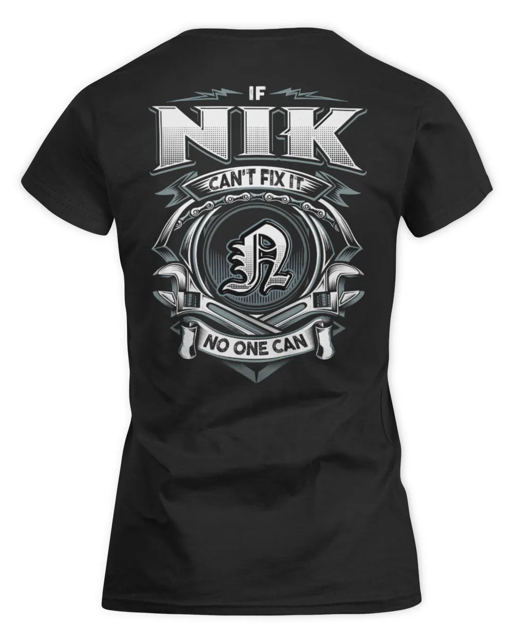 NIK AP81-K4-626 - Personalized Ahmed Quote Apparel “If Ahmed Can't Fix It, No One Can” - Women's Standard T-Shirt - Black