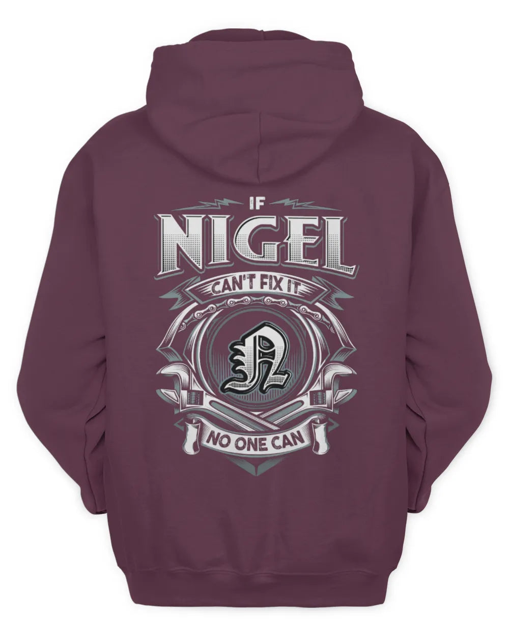 NIGEL AP81-K4-626 - Personalized Ahmed Quote Apparel “If Ahmed Can't Fix It, No One Can” - Unisex Hoodie - Maroon