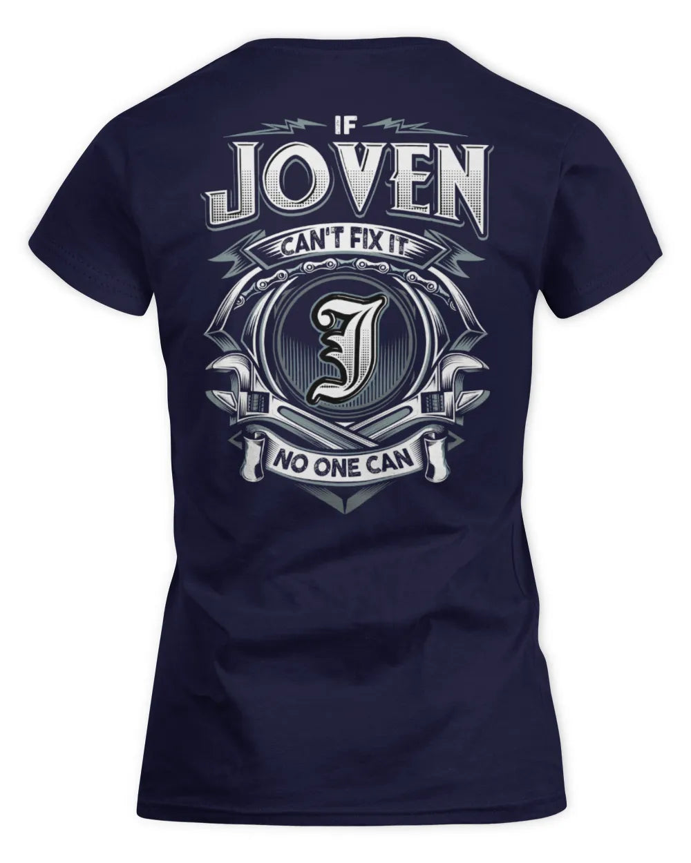 JOVEN AP81-K4-626 - Personalized Ahmed Quote Apparel “If Ahmed Can't Fix It, No One Can” - Women's Standard T-Shirt - Navy