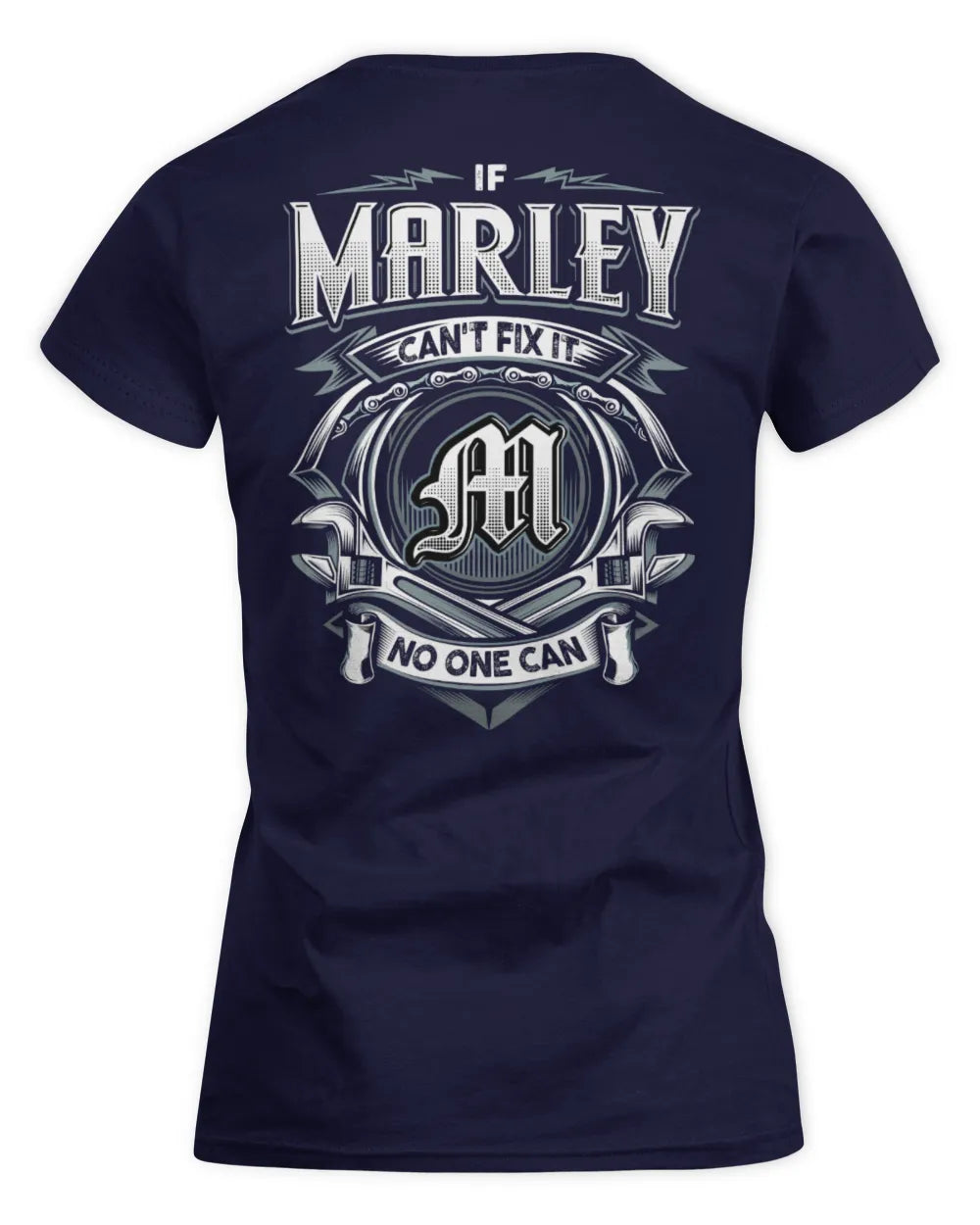 MARLEY AP81-K4-626 - Personalized Ahmed Quote Apparel “If Ahmed Can't Fix It, No One Can” - Women's Standard T-Shirt - Navy