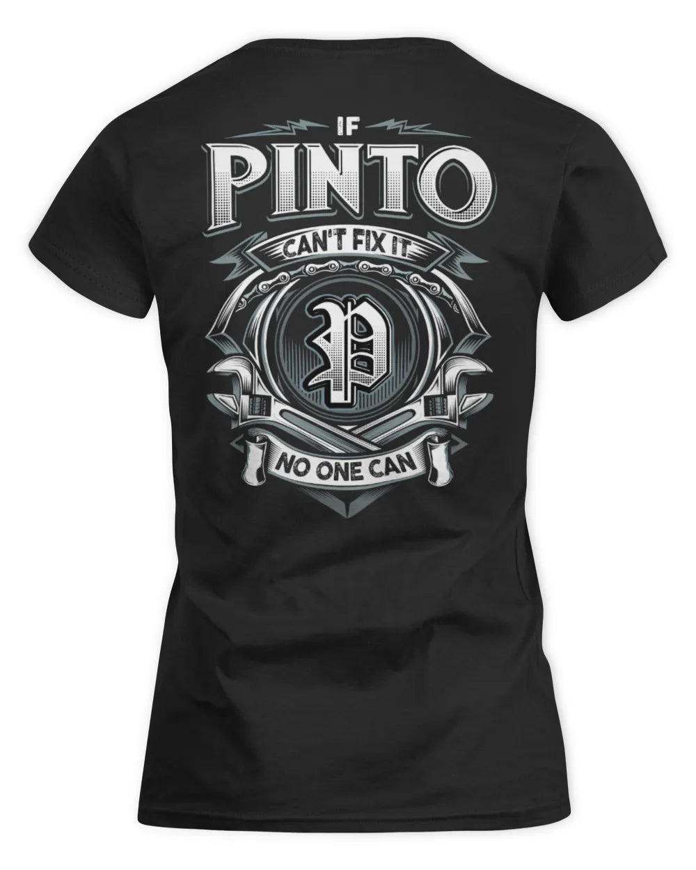 PINTO AP81-K4-626 - Personalized Ahmed Quote Apparel “If Ahmed Can't Fix It, No One Can” - Women's Standard T-Shirt - Black