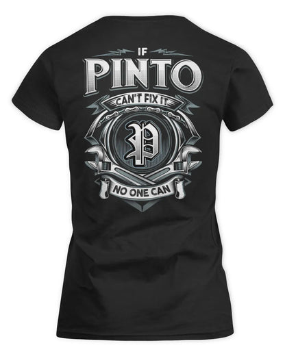 PINTO AP81-K4-626 - Personalized Ahmed Quote Apparel “If Ahmed Can't Fix It, No One Can” - Women's Standard T-Shirt - Black