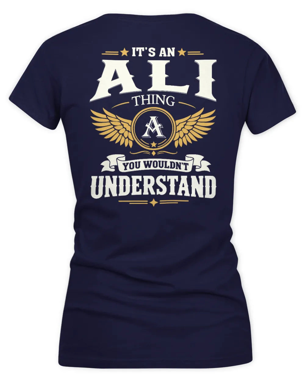 ALI KT06-M008 It’s a [NAME] Thing – You Wouldn’t Understand | Personalized Vintage T-Shirt - Women's V-Neck T-Shirt - Navy