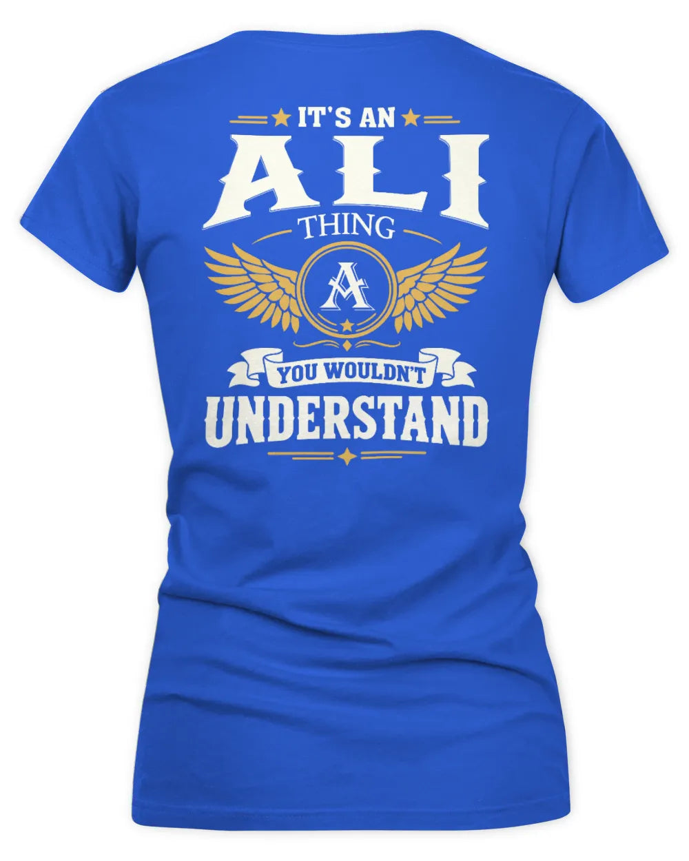 ALI KT06-M008 It’s a [NAME] Thing – You Wouldn’t Understand | Personalized Vintage T-Shirt - Women's V-Neck T-Shirt - Royal