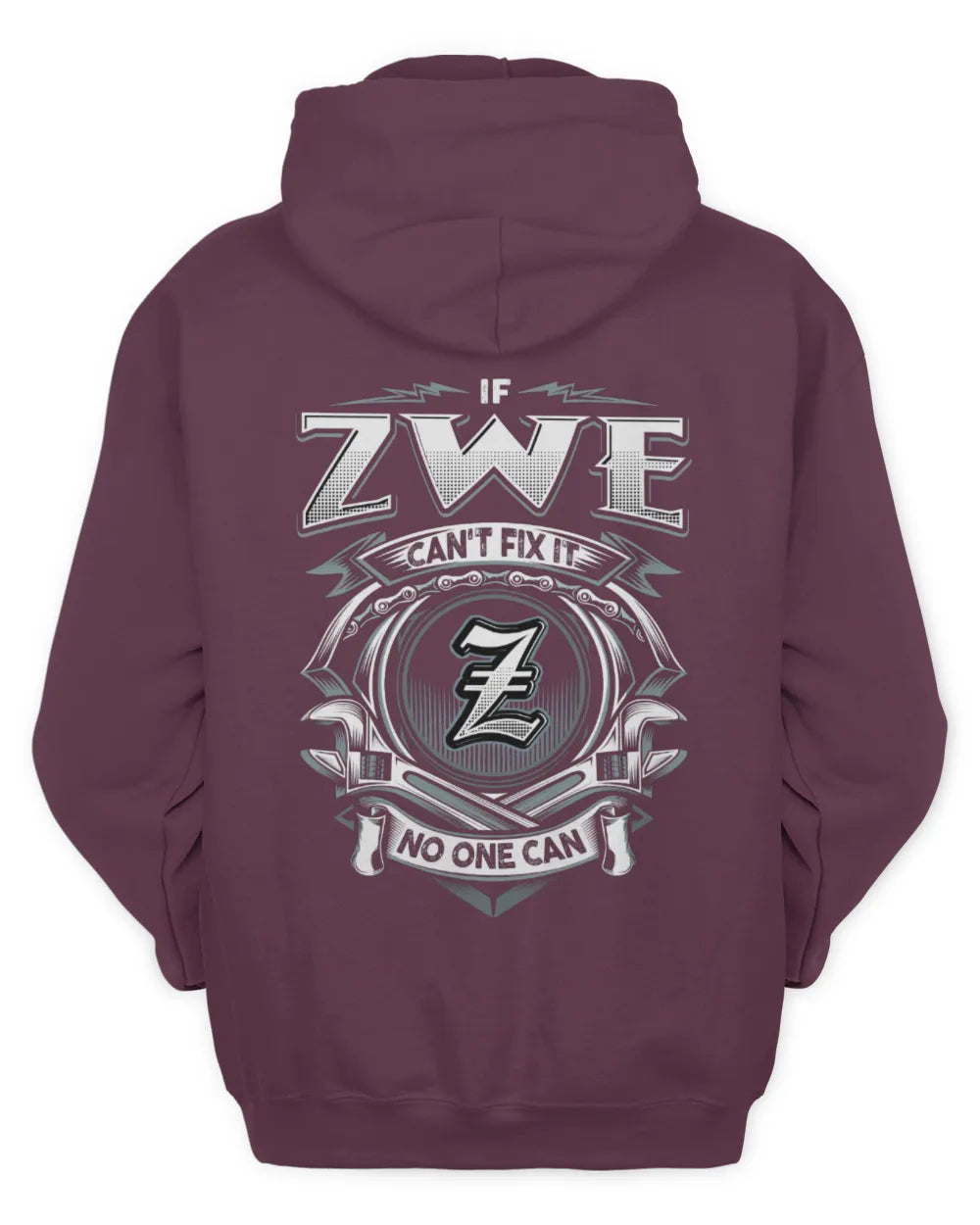 ZWE AP81-K4-626 - Personalized Ahmed Quote Apparel “If Ahmed Can't Fix It, No One Can” - Unisex Hoodie - Maroon
