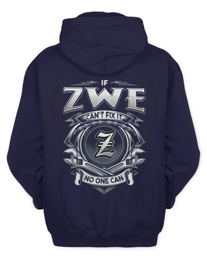 ZWE AP81-K4-626 - Personalized Ahmed Quote Apparel “If Ahmed Can't Fix It, No One Can” - Unisex Hoodie - Navy