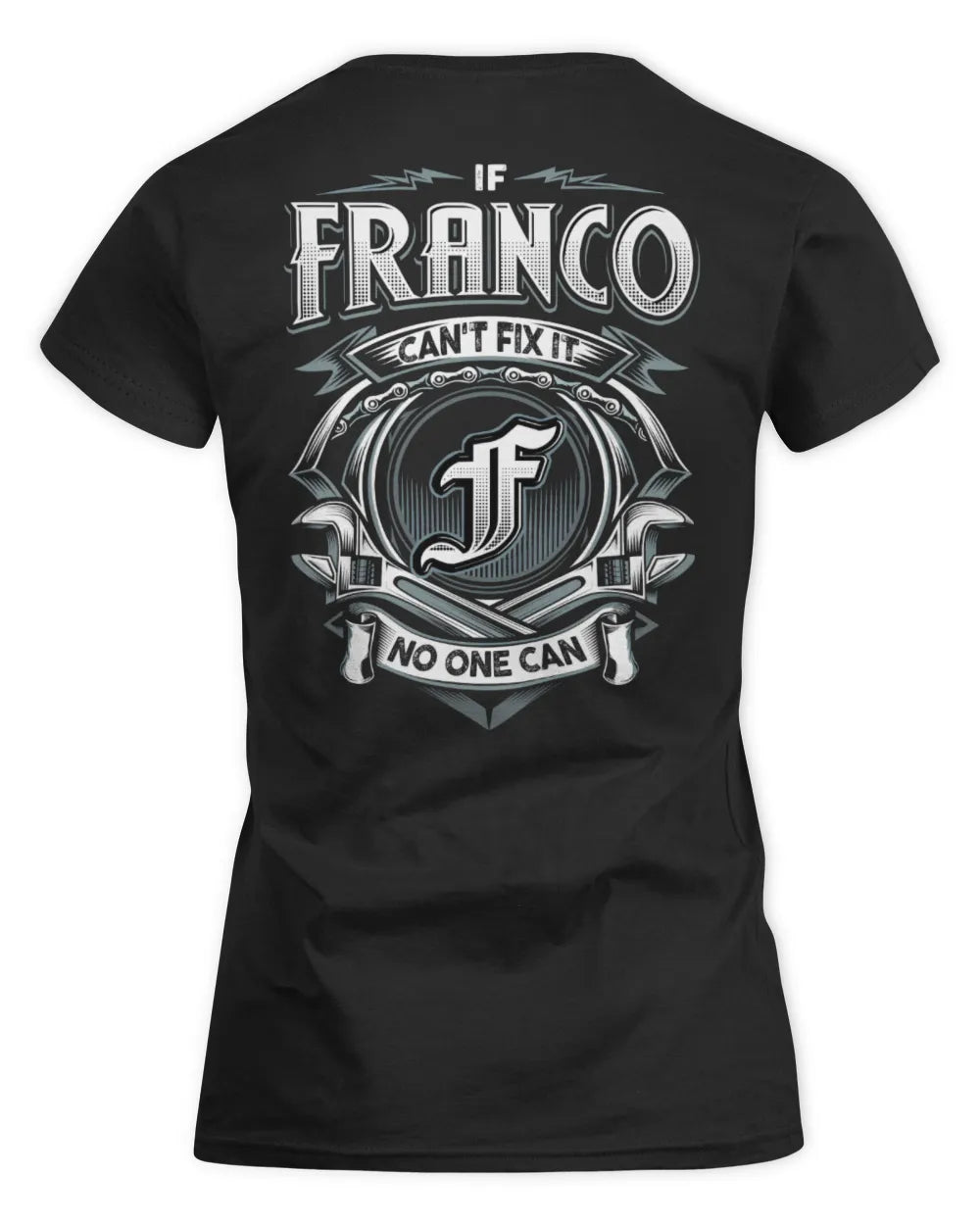 FRANCO AP81-K4-626 - Personalized Ahmed Quote Apparel “If Ahmed Can't Fix It, No One Can” - Women's Standard T-Shirt - Black