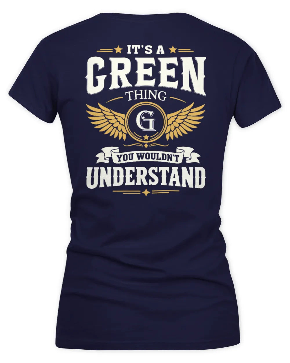 GREEN KT06-M008 It’s a [NAME] Thing – You Wouldn’t Understand | Personalized Vintage T-Shirt - Women's V-Neck T-Shirt - Navy