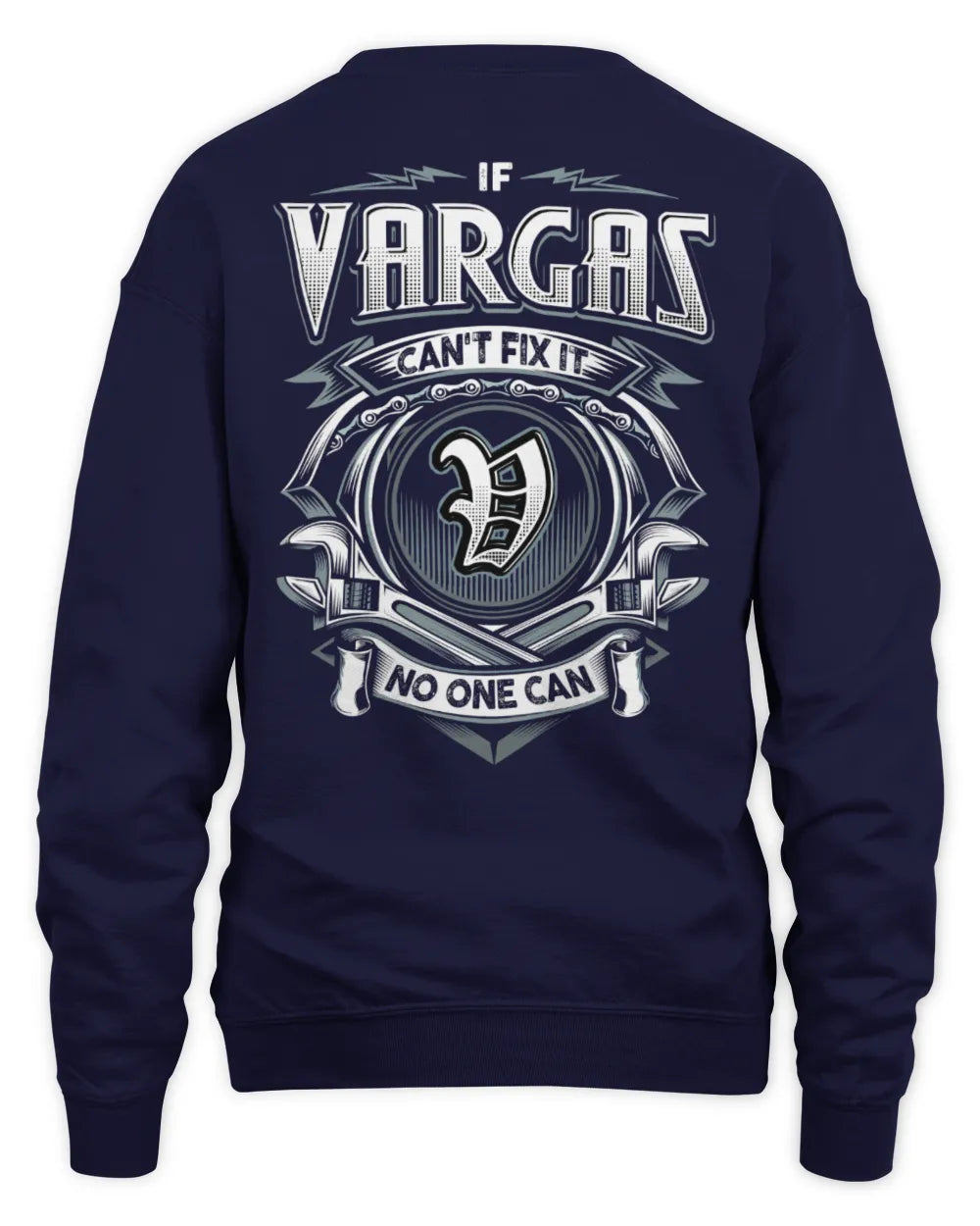 VARGAS AP81-K4-626 - Personalized Ahmed Quote Apparel “If Ahmed Can't Fix It, No One Can” - Unisex Sweatshirt - Navy