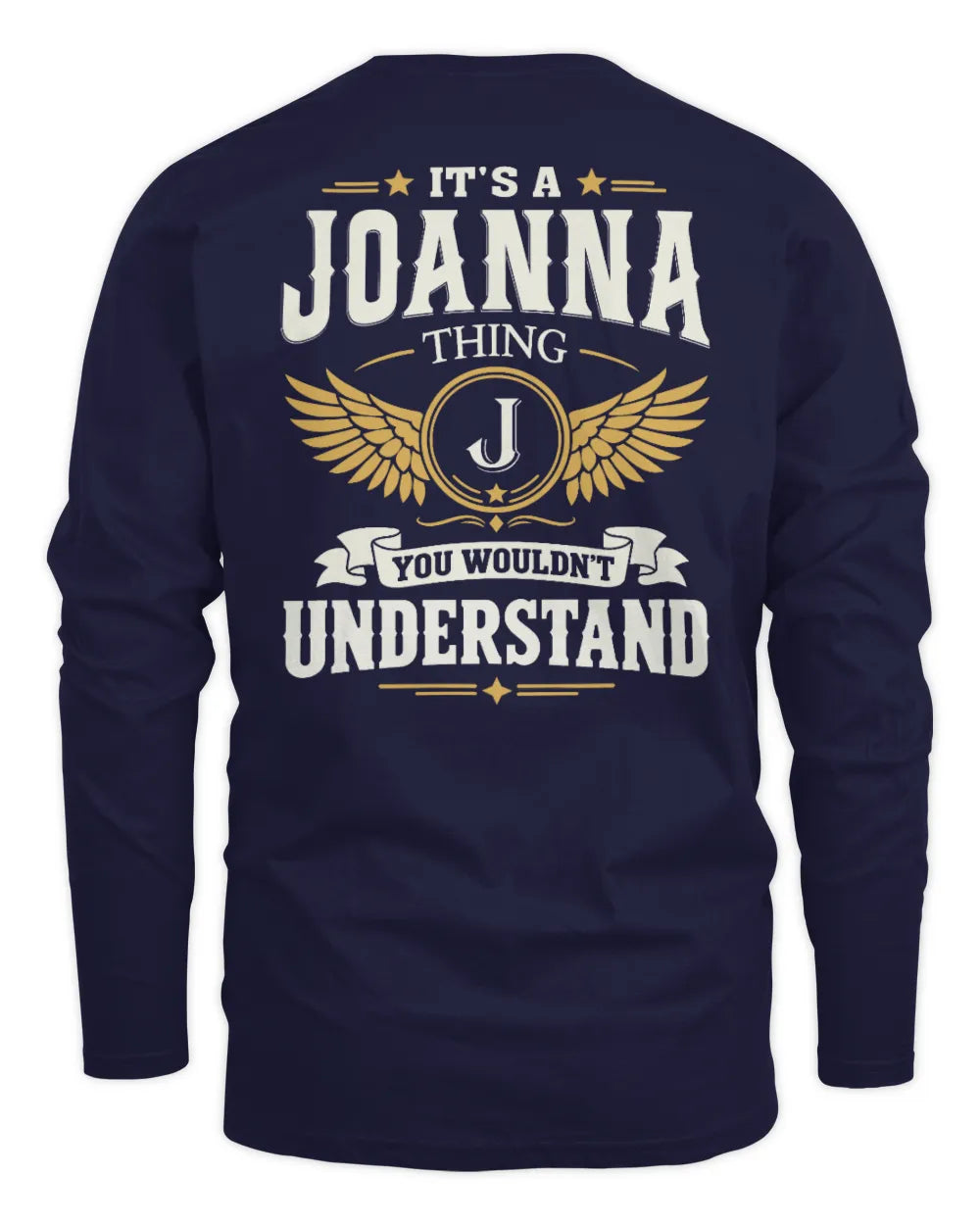 JOANNA KT06-M008 It’s a [NAME] Thing – You Wouldn’t Understand | Personalized Vintage T-Shirt - Men's Long Sleeved T-Shirt - Navy