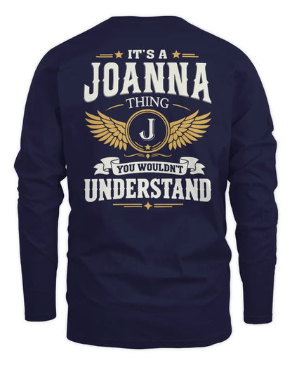 JOANNA KT06-M008 It’s a [NAME] Thing – You Wouldn’t Understand | Personalized Vintage T-Shirt - Men's Long Sleeved T-Shirt - Navy