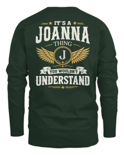 JOANNA KT06-M008 It’s a [NAME] Thing – You Wouldn’t Understand | Personalized Vintage T-Shirt - Men's Long Sleeved T-Shirt - Forest Green