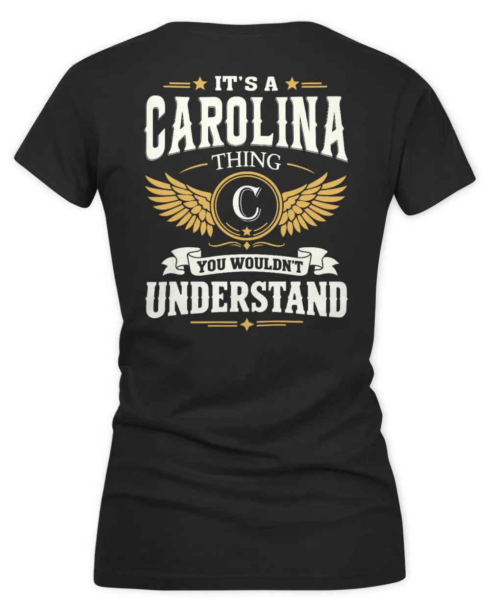 CAROLINA KT06-M008 It’s a [NAME] Thing – You Wouldn’t Understand | Personalized Vintage T-Shirt - Women's V-Neck T-Shirt - Black