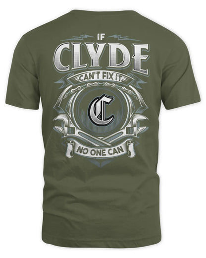 CLYDE AP81-K4-626 - Personalized Ahmed Quote Apparel “If Ahmed Can't Fix It, No One Can” - Unisex Standard T-Shirt - Military Green