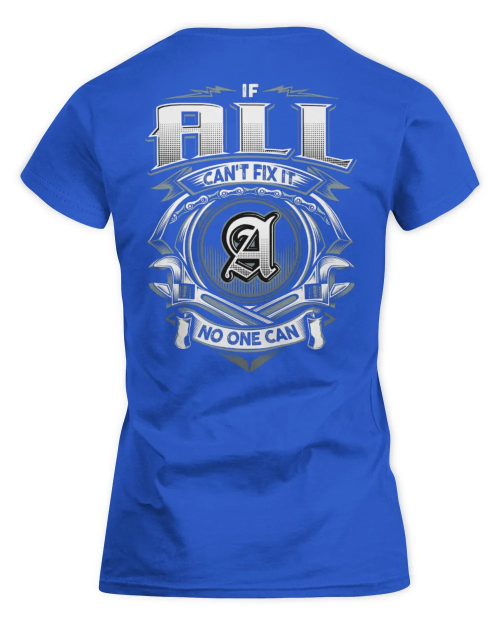 ALL AP81-K4-626 - Personalized Ahmed Quote Apparel “If Ahmed Can't Fix It, No One Can” - Women's Standard T-Shirt - Royal
