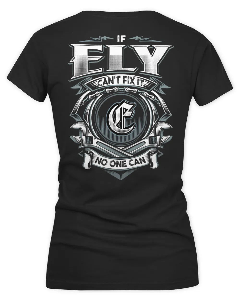ELY AP81-K4-626 - Personalized Ahmed Quote Apparel “If Ahmed Can't Fix It, No One Can” - Women's V-Neck T-Shirt - Black