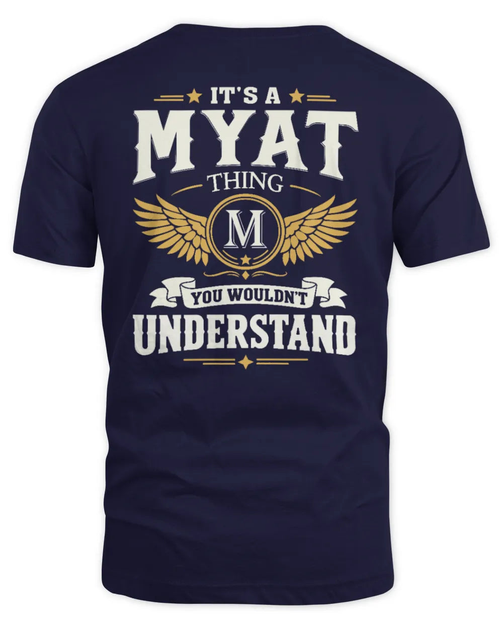MYAT KT06-M008 It’s a [NAME] Thing – You Wouldn’t Understand | Personalized Vintage T-Shirt - Unisex Standard T-Shirt - Navy